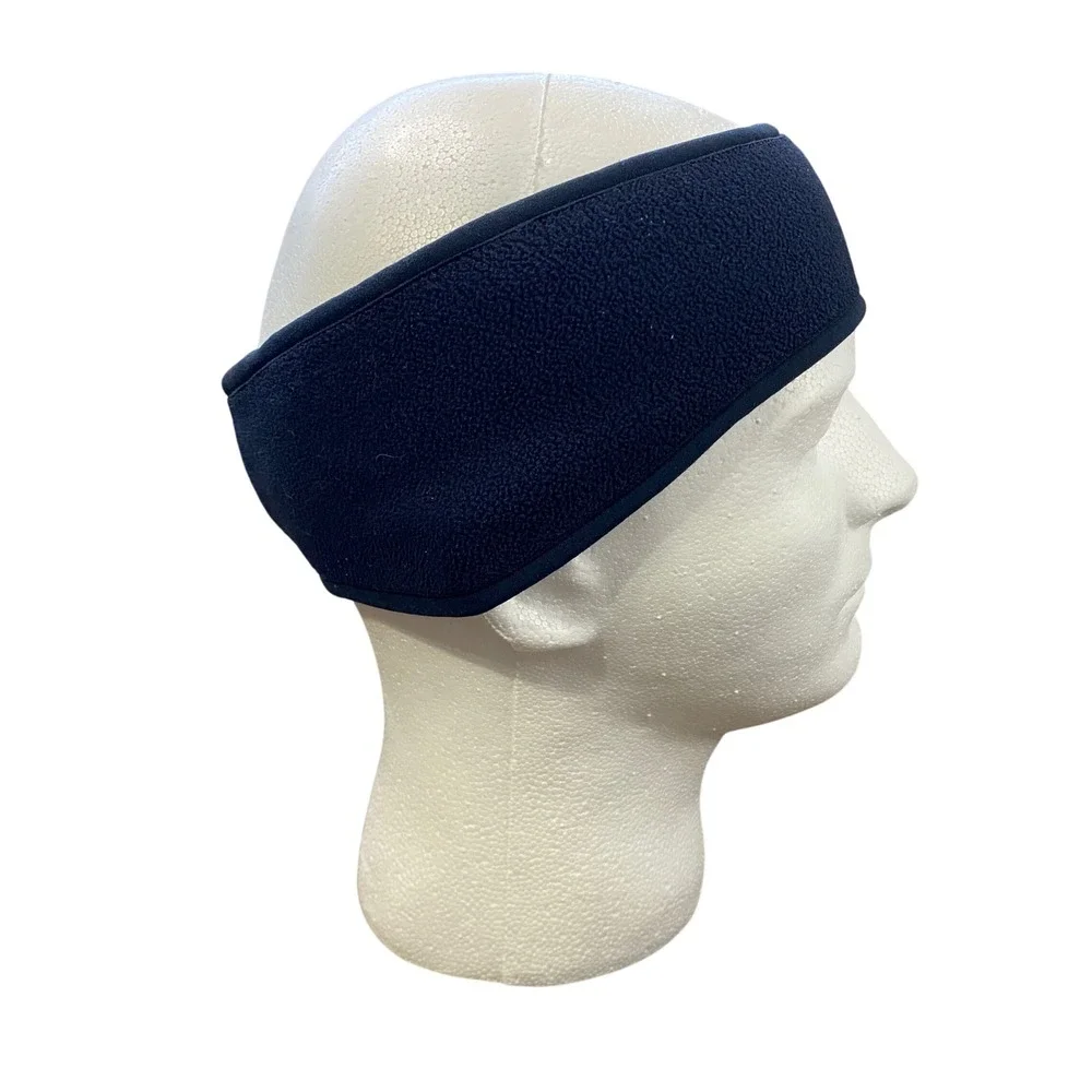 Nike Fleece‎ Ear Warmer Headband Navy Blue Embroidered Swoosh Logo 02-08-10-EHP